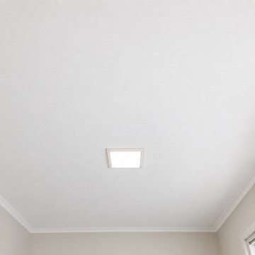 Foto do teto registrada na vistoria imobiliária