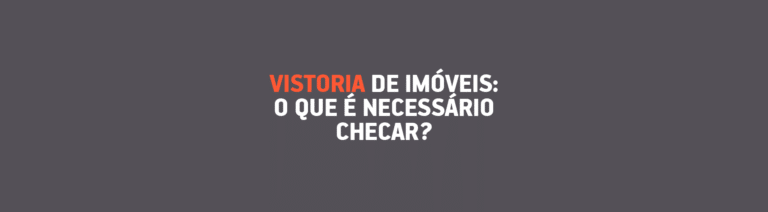 vistoria de imóveis